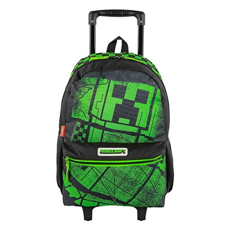 Mochila Minecraft Acid com rodas Infantil GSestini Meninos