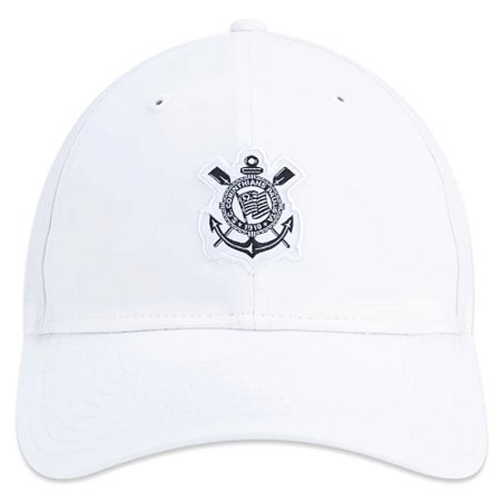 Boné New Era 940  Aba Curva Futebol Corinthians Branco