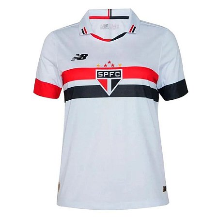 Camisa São Paulo New Balance Feminina Torcedor 24 Branca