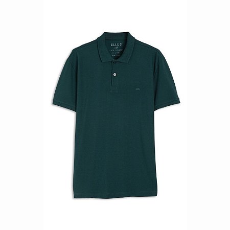 Polo Ellus Piquet Aquarela Classic Masculina Verde