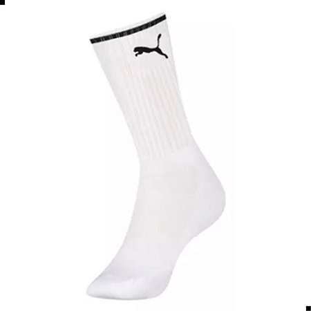Meias Esportiva Puma Cano Longo Branca Masculina