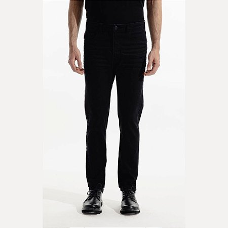 Calça Ellus Sprouting Black Slim Masculina