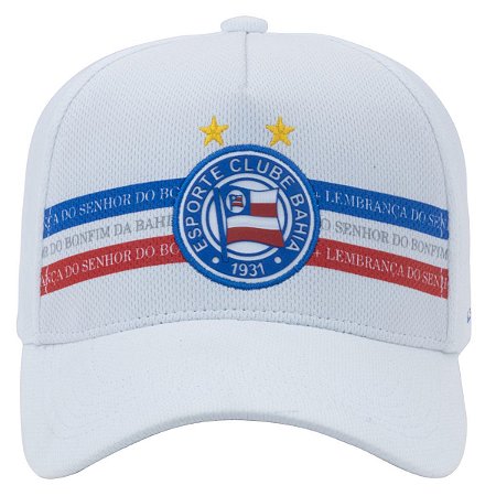Boné Bahia Supercap Licenciado Masculino Branco Micro Fibra