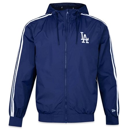 Jaqueta New Era Corta Vento Los Angeles Dodgers Hiphop Azul
