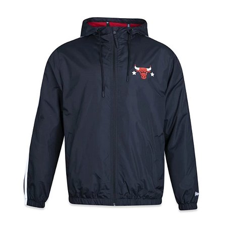 Jaqueta New Era Corta Vento Plus Size Chicago Bulls Hiphop