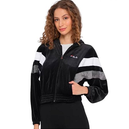 Jaqueta Fila Block Feminina Preta