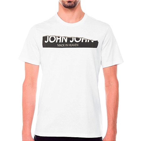Camiseta John John Cut Masculina Branca