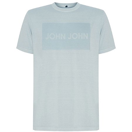 Camiseta John John Lines Masculina Cinza Claro