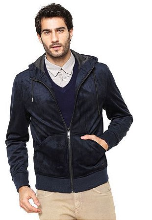 jaqueta masculina azul