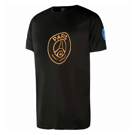 Camiseta PSG Dry Licenciada Balboa Masculina Preta
