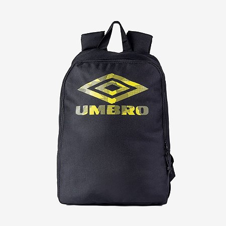 Mochila Umbro Diamond Camo Preta Amarela