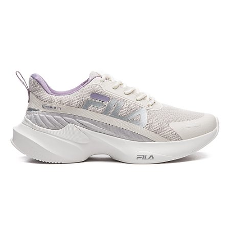 Tênis Fila Progress Lite Feminino Branco Lilás
