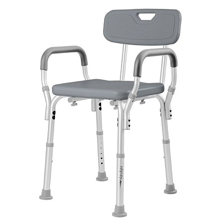 Banco Para Banho Hidrolight com encosto e apoio de braço 130