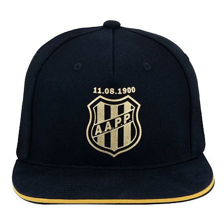 Boné  Ponte Preta Aba Reta Silk Masculino Preto