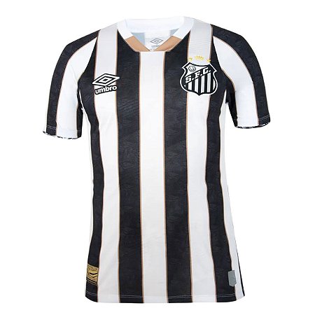 Camisa Masculina Umbro Santos Of. 2 2024 Torcedor S/N Preta
