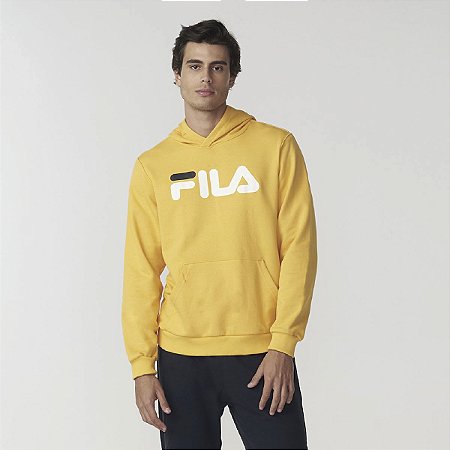 Casaco Fila Letter Capuz Masculino Laranja