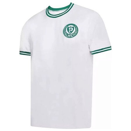 Camisa Palmeiras Retrô 1973 Comemorativa Brasileiro Branca