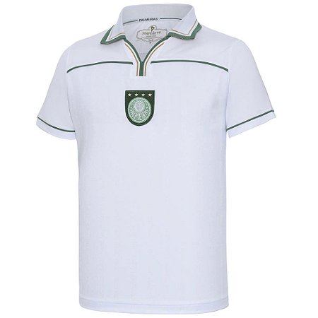 Camisa Palmeiras Retrô 1999 Libertadores Masculina Branca