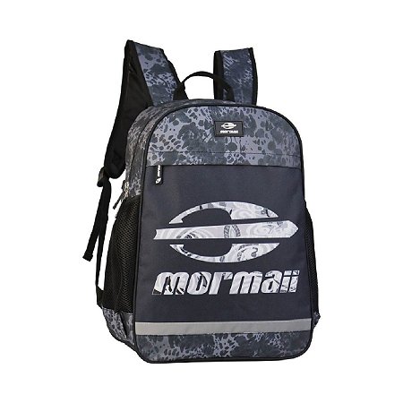 Mochila Mormaii Casual de Costas Big Logo Cinza