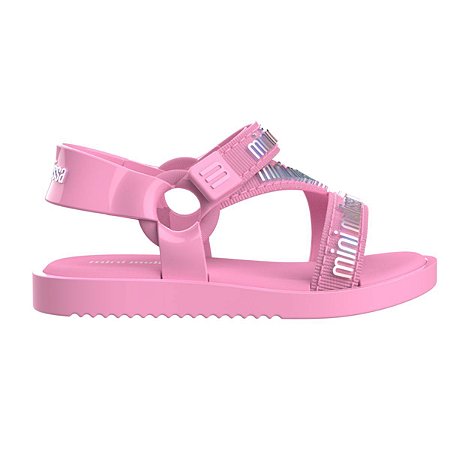 Sandália Mini Melissa Stripes M Lover Rosa