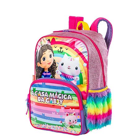 Mochila Casa Mágica da Gabby Grande Sestini Meninas