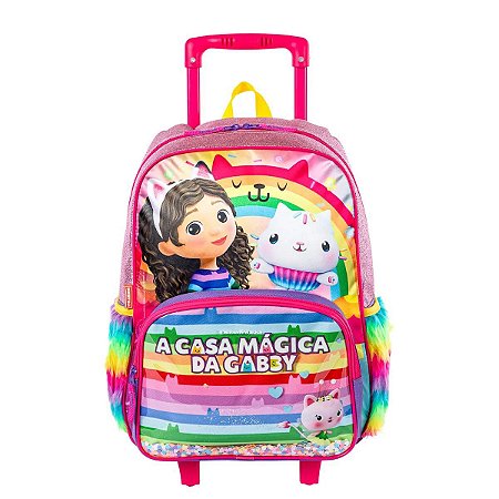 Mochila de Carrinho Gabby Infantil Meninas