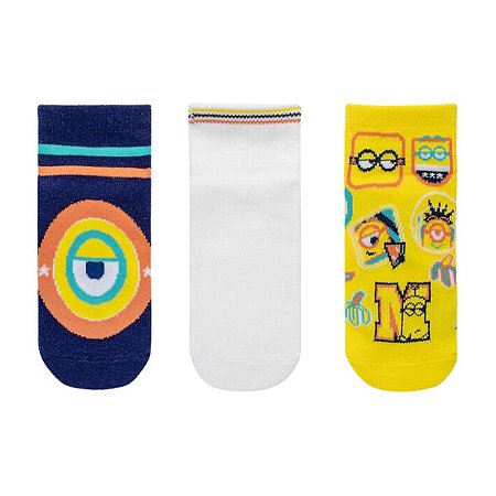 Kit 3 pares Tripack Puket Minions Kids