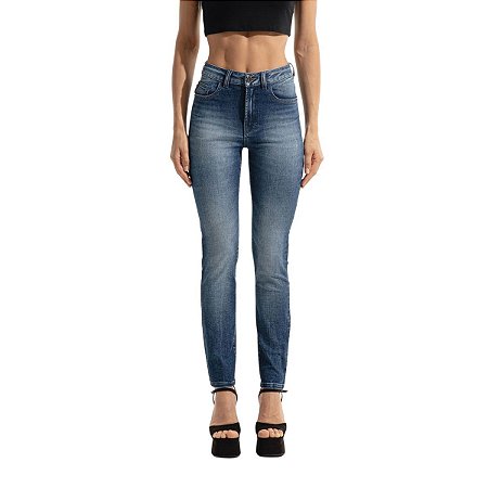 Calça Ellus Skinny Ocean Blue Zetex Feminina