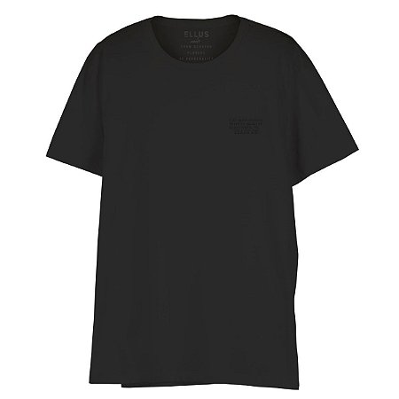 Camiseta Ellus Cotton Fine Co Classic Masculina Preto