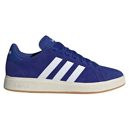 Tênis Adidas Grand Court Base 00s Suede Masculino Azul