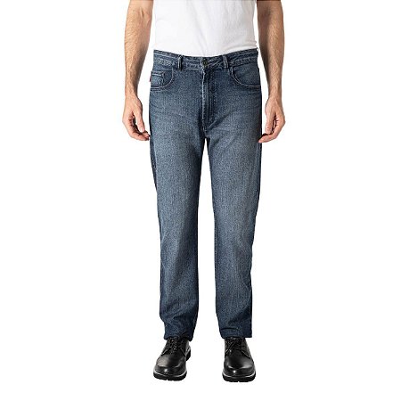 Calça Ellus Dark Indigo Elastic Straight Masculina Escura