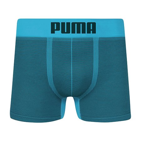 Cueca Boxer Puma Sem Costura Turquesa