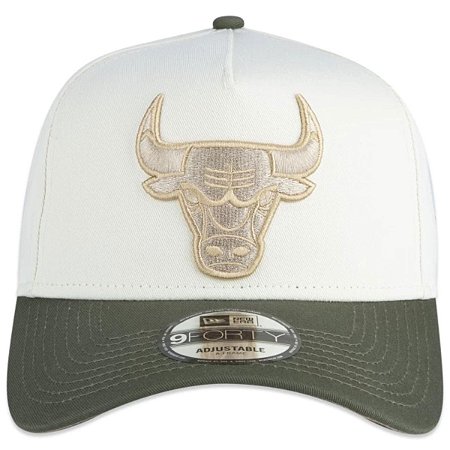 Boné New Era 940 NBA Chicago Bulls Branco Dual Color Azul