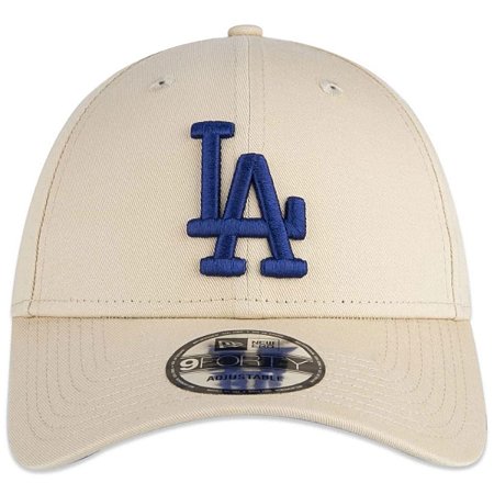 Boné New Era 940 MLB 940 Los Angeles Dodgers Bege Logo Azul