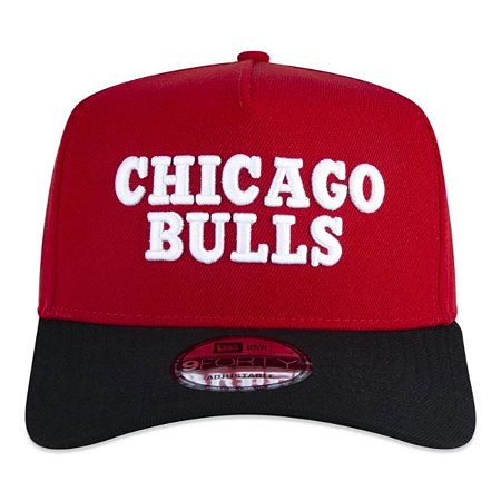 Boné New Era 940 A-Frame NBA Chicago Bulls Core Vermelho