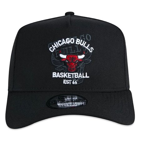 Boné New Era 940 A-Frame NBA Chicago Bulls Core preto Verde