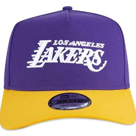 Boné New Era 940 A-Frame NBA Los Angeles Lakers Core Amarelo
