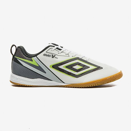 Chuteira Umbro Futsal Sala V Bump Pro Masculina Branca