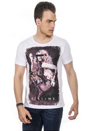 CAMISETA MASCULINA SUBLIME RED FEATHER