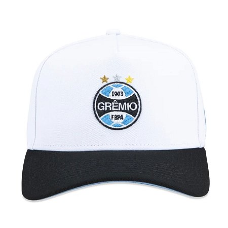 Boné New Era 940 Grêmio Futebol Masculino Branco
