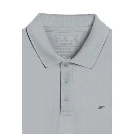 Polo Ellus Piquet Easa Classic MC Cinza Masculina