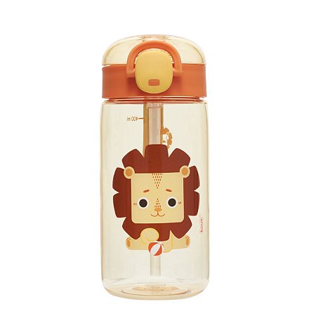 Garrafa com canudo 460 ML Kouii Leão Léo
