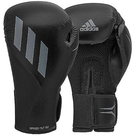 Luva De Boxe adidas Pu Speed Tilt 150 Preta Cinza