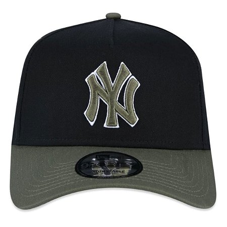 Boné New Era 940 New York Yankees Dual Color Preto