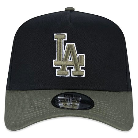 Boné New Era 940 Los Angeles Dodgers  Dual Color Preto
