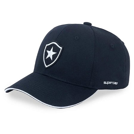 Boné Botafogo Supercap Licenciado Sarja Preto Masculino