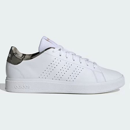 Tênis Adidas Advantage Base 2.0 Masculino Branco Camuflado