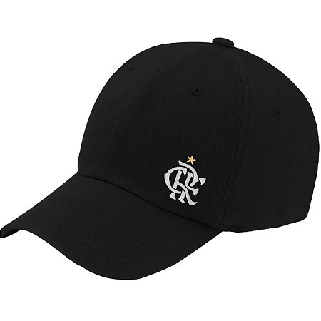 Boné Flamengo Bordado Supercap Licenciado Preto