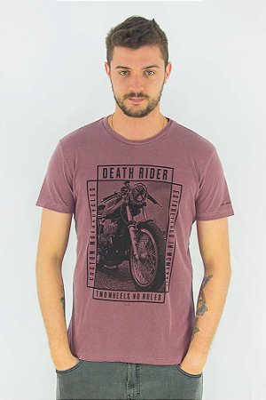 Camiseta Vintage Death Rider Ellus - LILÁS
