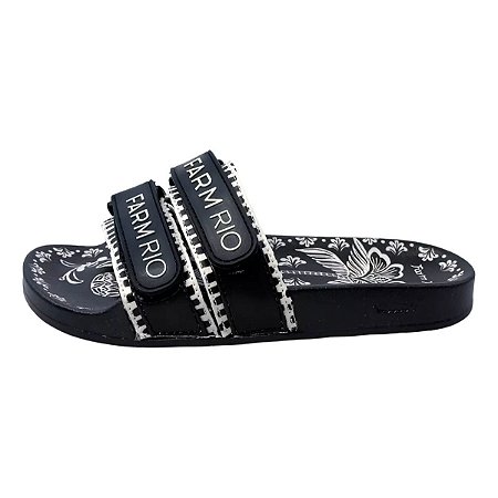 Chinelo Slide Farm Praiana Duplo Doce Caminho Feminino
